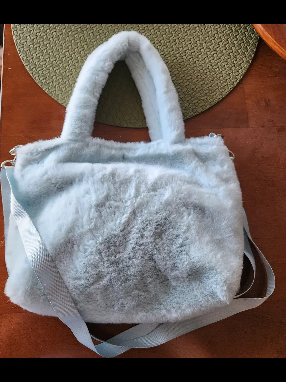 Cinnamonroll Light Blue Plush Kids Shoulder Bag with Star Charm